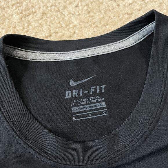 Nike Mens Legend Long Sleeve Active T Shirt Black Size Small - Picture 2 of 4